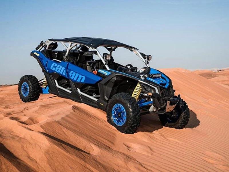 Can-Am Maverick X3 Safari - 4 Seater Take your friends or family on a high-speed desert ride with top performance.